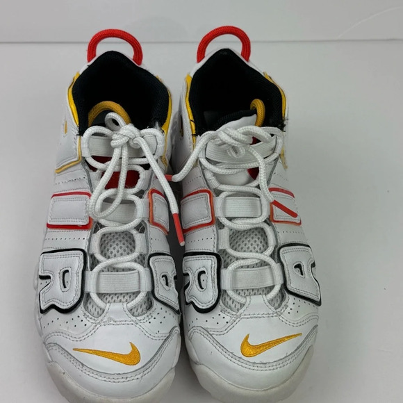 Nike Air More Uptempo Rayguns White/Orange Yellow DD9286-100 Kids Youth Size 3Y - Picture 10 of 10